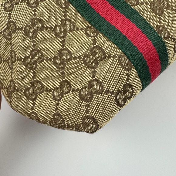 Gucci Web Tote with Green and Red Stripes - Picture 8 of 16